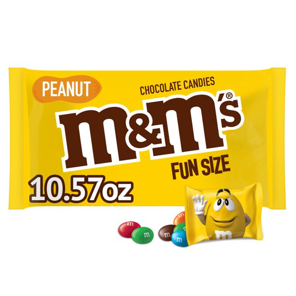 M & M Milk Chocolate Peanut Butter 1.63oz Bag or 24 Count Box