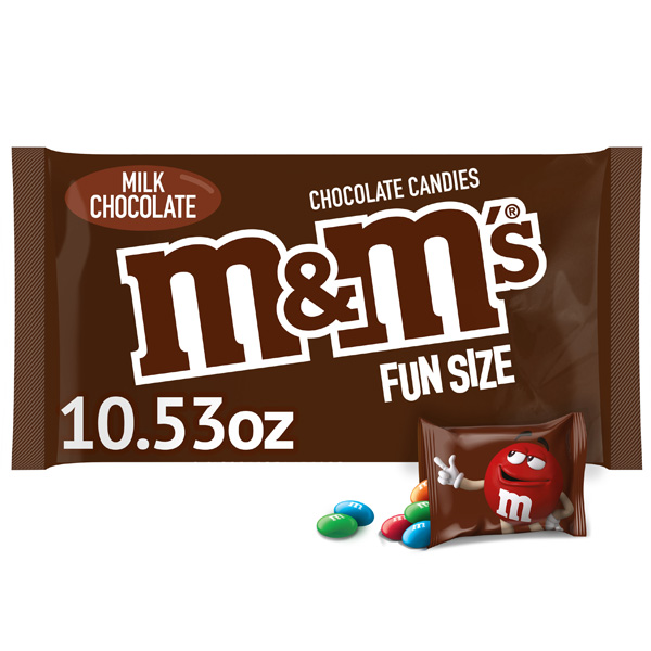 M&M'S Peanut Butter Milk Chocolate Candy, Full Size, 1.63 oz Bag