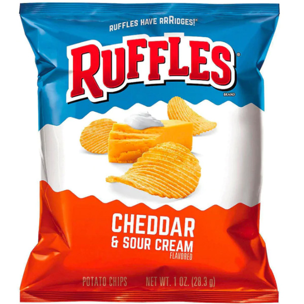 Ruffles® BAKED Cheddar & Sour Cream Flavored Potato Crisps